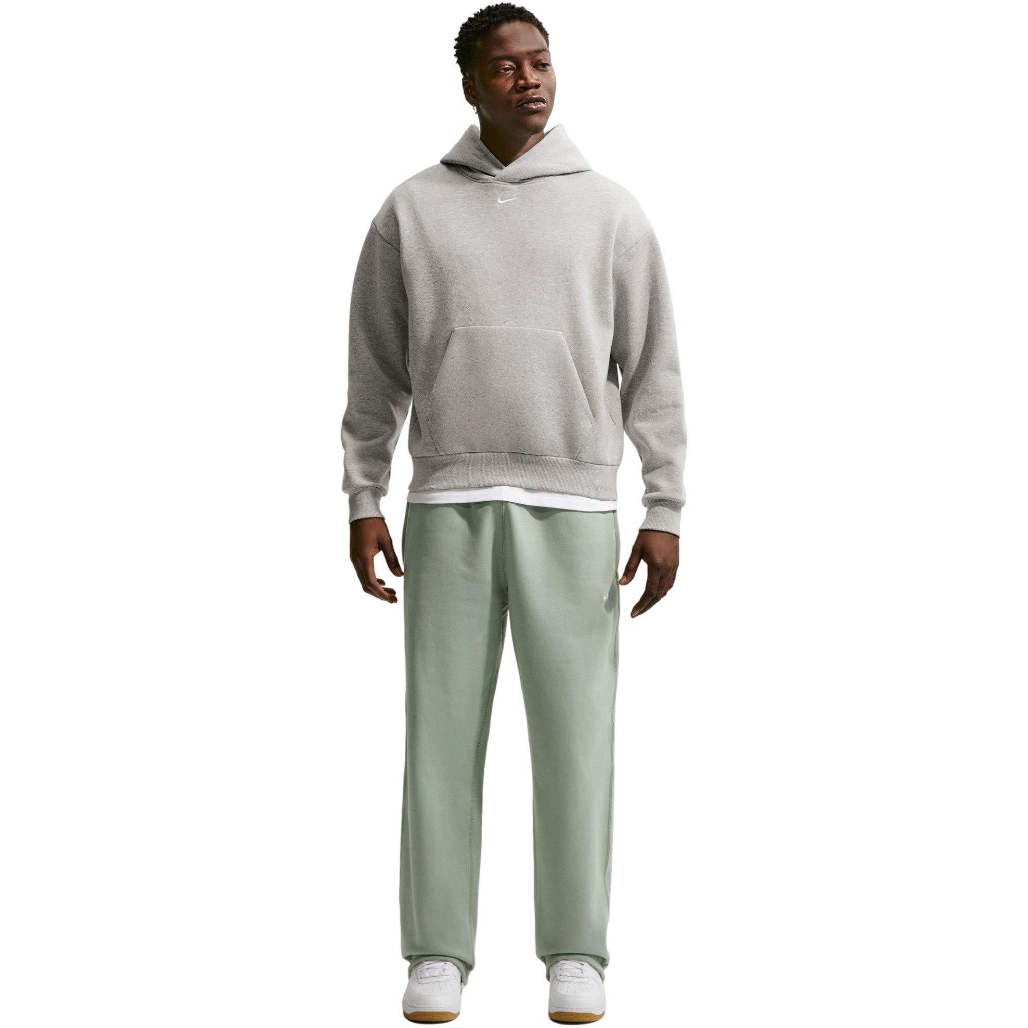 Nike Men's Solo Swoosh Fleece Pullover Hoodie - Grey - GREY